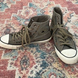 Converse high top with studs